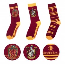 Harry Potter ponožky 3-Pack Gryffindor