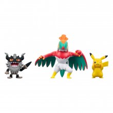 Pokémon Battle Figure Set 3-Pack Pikachu #8, Perrserker, Hawluch