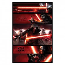 Plakát Star Wars Episode VII Kylo Ren Panels 61 x 91 cm