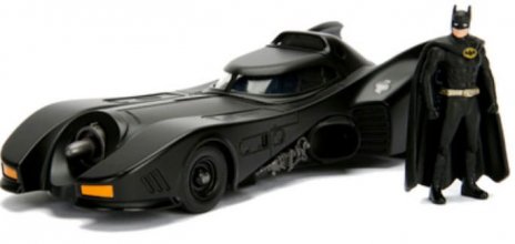 DC Comics kovový model 1/24 Batman 1989 Batmobile - Severely da