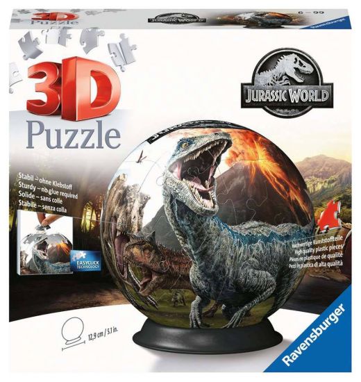 Jurassic World 3D Puzzle Ball (72 pieces) - Kliknutím na obrázek zavřete