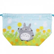 My Neighbor Totoro Laundry Storage Bag Totoro with Flowers 17 x