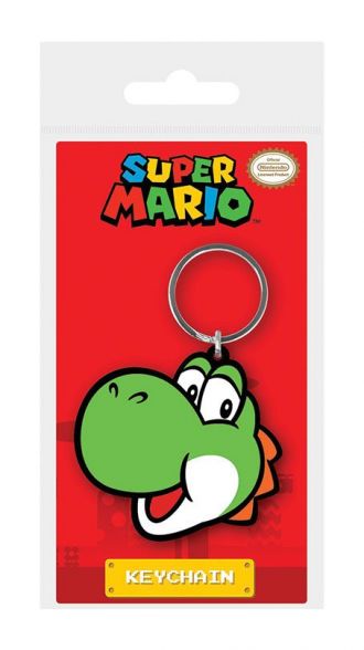 Super Mario gumový přívěsek na klíče Yoshi 6 cm