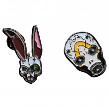 Borderlands Collectors Pins 2-Pack Bunny & Psycho Mask