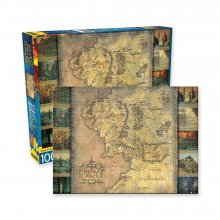 Lord of the Rings skládací puzzle Map (1000 pieces)