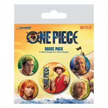 One Piece Pin-Back Buttons 5-Pack The Straw Hats