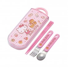 Hello Kitty jídelní hůlky & Spoon & Fork Set Sweety pink