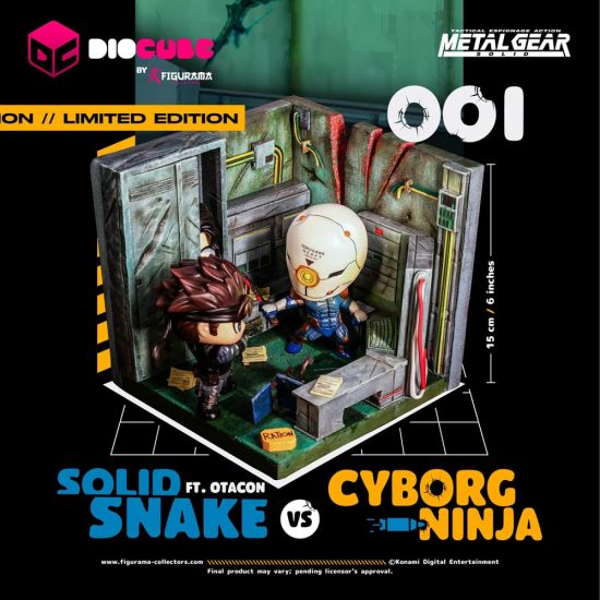 Metal Gear Solid DioCube PVC Diorama Solid Snake Vs Cyborg Ninja - Kliknutím na obrázek zavřete