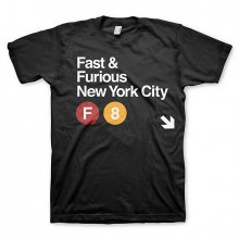 Fast & Furious pánské tričko NYC Černé