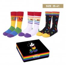 Disney ponožky 3-Pack Mickey Pride Collection 35-41