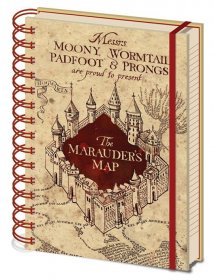 Harry Potter poznámkový blok A5 Marauders Map
