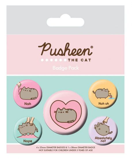 Pusheen Pin-Back Buttons 5-Pack Pusheen Nah - Kliknutím na obrázek zavřete