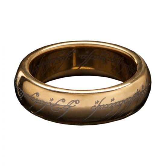 Lord of the Rings Tungsten Ring The One Ring (gold plated) Size - Kliknutím na obrázek zavřete