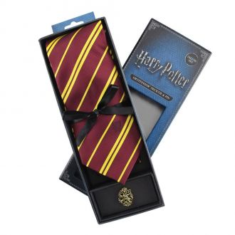 Harry Potter kravata a kovový odznak Deluxe Box Nebelvír
