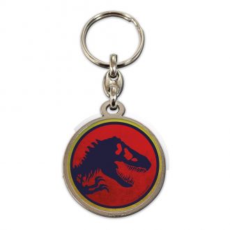 Jurassic Park kovový přívěšek na klíče Logo 7 cm