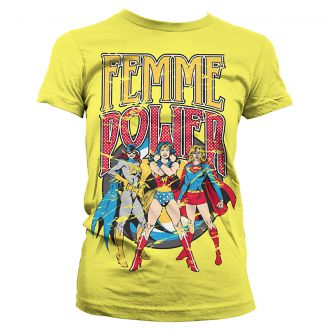 DC Comics ladies t-shirt Femme Power Yellow