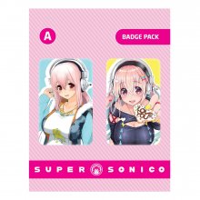 Super Sonico sada odznaků 2-Pack Set A