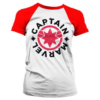 Captain Marvel Baseball ladies t-shirt size S