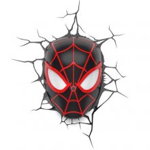 Marvel 3D LED osvětlení Spider-Man Miles Morales Face 3D