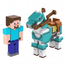 Minecraft Akční figurka 2-Pack Steve & Armored Horse 8 cm