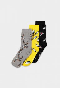 Looney Tunes ponožky 3-Pack Three Icons 43-46