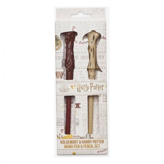 Harry Potter Voldemort & Harry Wand Pen & Pencil Set - Kliknutím na obrázek zavřete