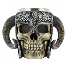 Pivní korbel Viking Skull