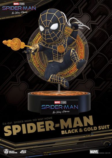 Spider-Man: No Way Home Egg Attack Figure Spider-Man Black & Gol - Kliknutím na obrázek zavřete