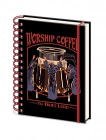 Steven Rhodes Wiro poznámkový blok A5 Worship Coffee