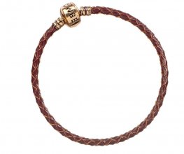 Fantastic Beasts Slider Charm Leather Bracelet brown Size M
