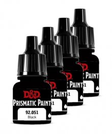 D&D Prismatic Paint for Miniatures 92.051 Black 8 ml (carton of