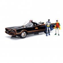 Batman kovový model 1/18 1966 Batmobile with světelný efekt Fun