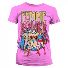 Růžové Dámské tričko DC Comics Femme Power
