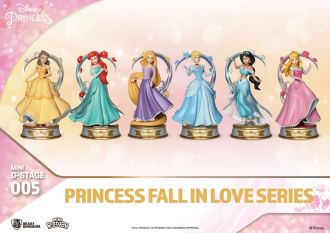 Disney Mini Diorama Stage Statues Princess Fall In Love Series 1