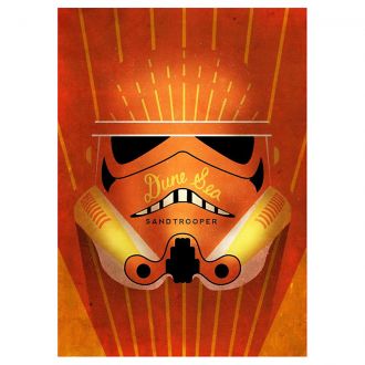 Star Wars kovový plakát Masked Troopers Sandtrooper 32 x 45 cm