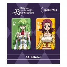 Code Geass Lelouch of the Re:surrection sada odznaků 2-Pack C.C.