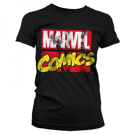 Dámské tričko Marvel Retro Logo velikost M - Kliknutím na obrázek zavřete