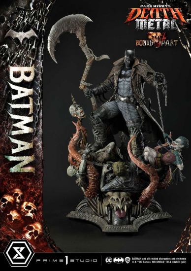 Dark Knights: Metal Socha 1/3 Death Metal Batman Deluxe Bonus V - Kliknutím na obrázek zavřete