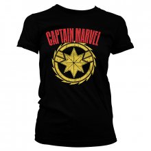 Captain Marvel dámské tričko Distressed Logo