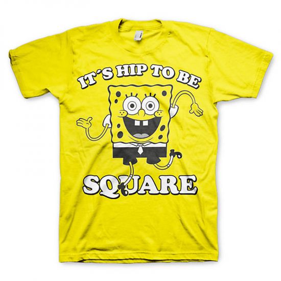 Pánské triko SpongeBob It´s Hip To Be Square - Kliknutím na obrázek zavřete