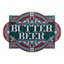 Harry Potter kovová tabulka Butter Beer