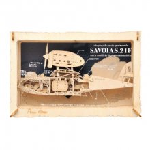 Porco Rosso Paper Model Kit Paper Theater Wood Style Savoia