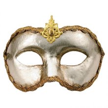 Karnevalová maska Colombina Aargento