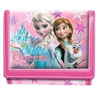 Růžová peněženka Ledové království Sister Queens