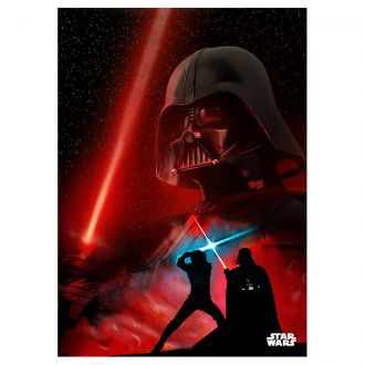 Star Wars kovový plakát Darth Vader Duel Of Fates 32 x 45 cm