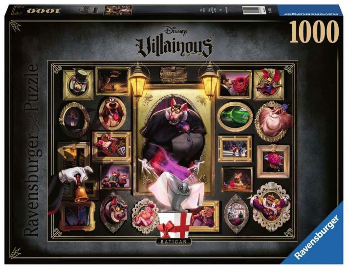Disney Villainous skládací puzzle Ratigan (1000 pieces) - Kliknutím na obrázek zavřete
