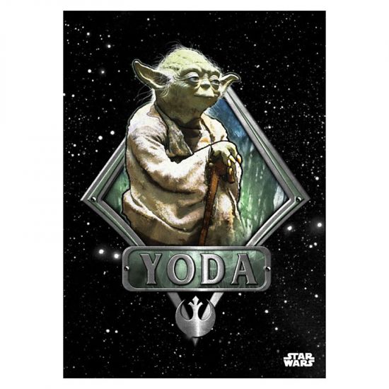 Star Wars kovový plakát Yoda Vader Emblem 32 x 45 cm - Kliknutím na obrázek zavřete