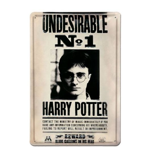 Harry Potter 3D kovová tabulka Undesirable No 1 20 x 30 cm - Kliknutím na obrázek zavřete