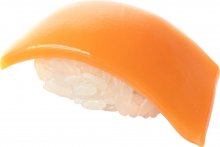 Sushi plastový model kit 1/1 Salmon (re-run) 3 cm