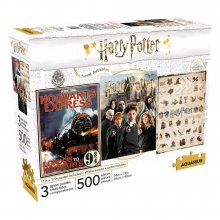 Harry Potter skládací puzzle Movie Poster 3-Pack (500 pieces)